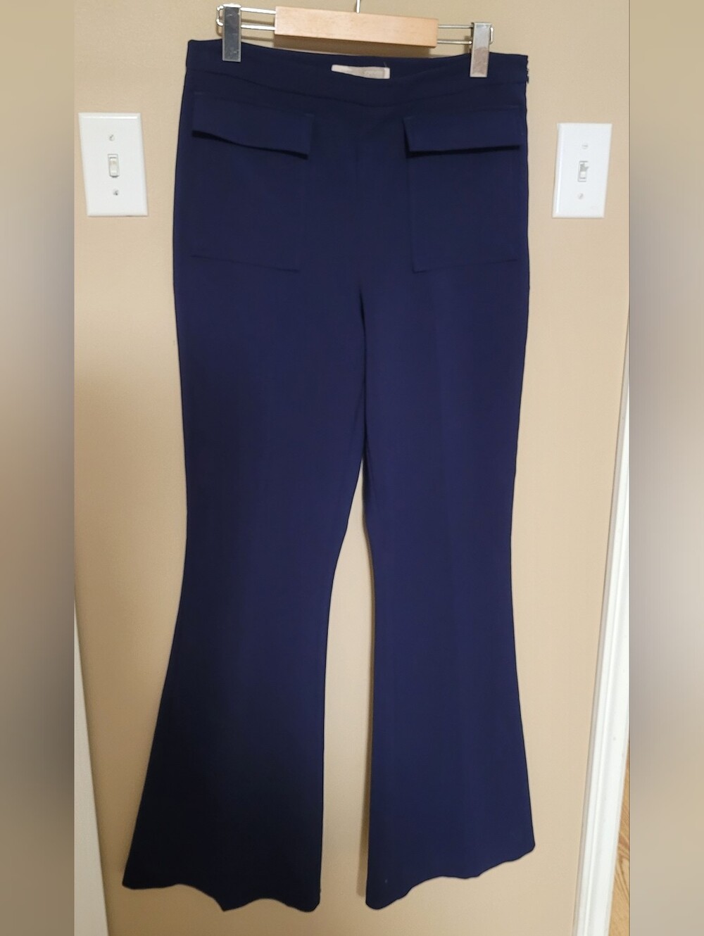 Forever 21 Navy Flared Pocket Pants